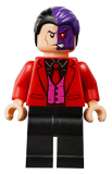 LEGO sh594 Two-Face - Black Shirt, Red Tie and Jacket (76122)